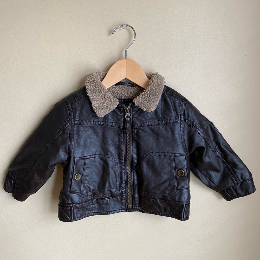 Hawke & Co Outfitter 6-12M Faux Leather Jacket for Baby